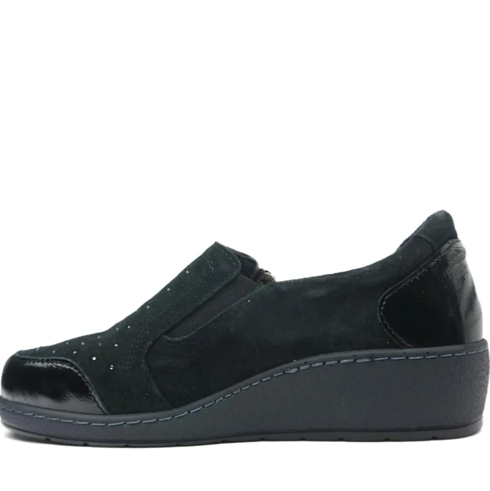SUSIMODA SCARPETTA MOCASSINO CON CERNIERA CALZATA EXTRALARGE