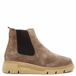 SUSIMODA STIVALETTO CALZATA MAXI IN MORBIDO CAMOSCIO CON CERNIERA