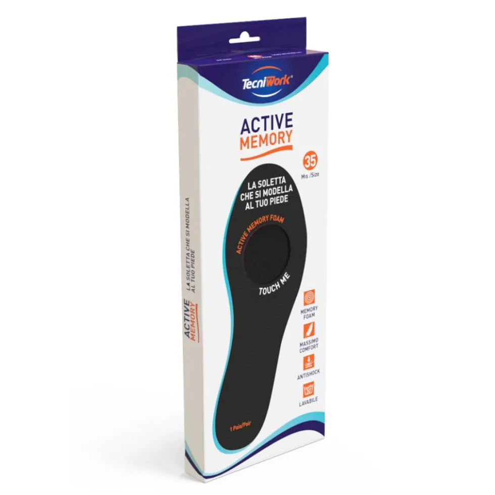 TECNIWORK ACTIVE MEMORY SOLETTA UNISEX COMFORT PER TUTTO IL GIORNO