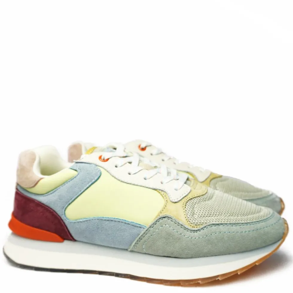 THE HOFF CARTAGENA DE INDIAS SNEAKER DONNA IN PELLE TESSUTO PLANTARE ESTRAIBILE AZZURRO VERDE