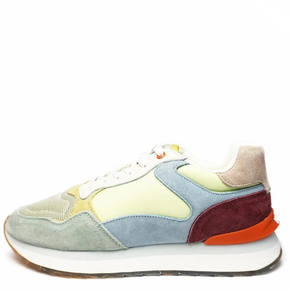 THE HOFF CARTAGENA DE INDIAS SNEAKER DONNA IN PELLE TESSUTO PLANTARE ESTRAIBILE AZZURRO VERDE