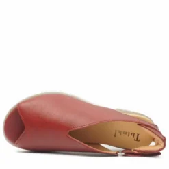 THINK SHOES SANDALO OPEN TOE PELLE ULTRAMORBIDA MADE IN AUSTRIA