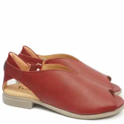 THINK SHOES SANDALO OPEN TOE PELLE ULTRAMORBIDA MADE IN AUSTRIA
