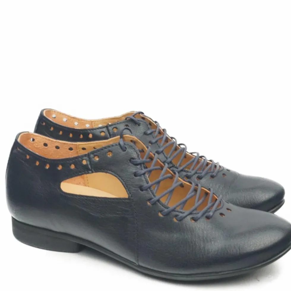 THINK SHOES SCARPETTA ALLACCIATA PELLE MADE IN AUSTRIA