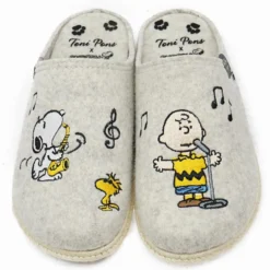 TONI PONS CIABATTINE DA CASA MORBIDE RICAMO SNOOPY