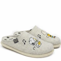 TONI PONS CIABATTINE DA CASA MORBIDE RICAMO SNOOPY