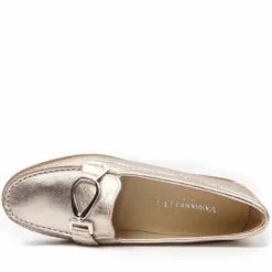VASSANELLI MADE IN ITALY MOCASSINO NAPPA PLATINO