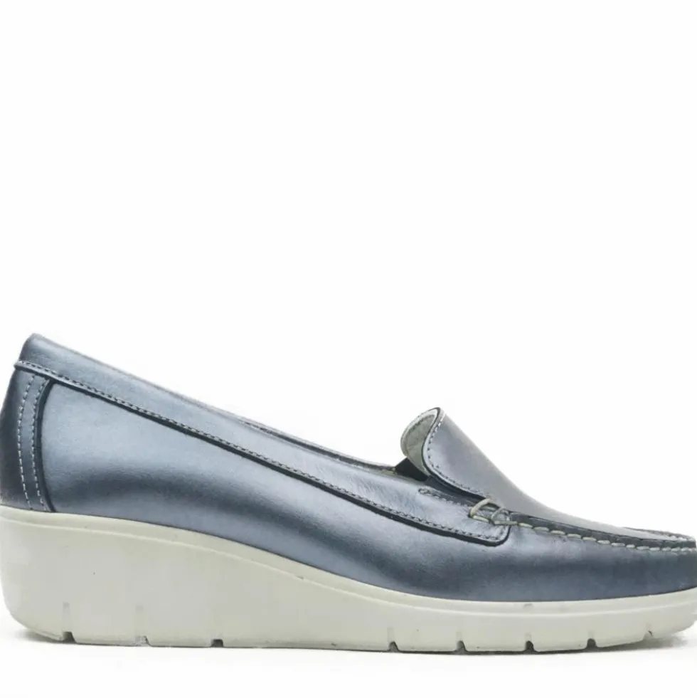 VASSANELLI MOCASSINO IN PELLE ZEPPA ALTA MADE IN ITALY