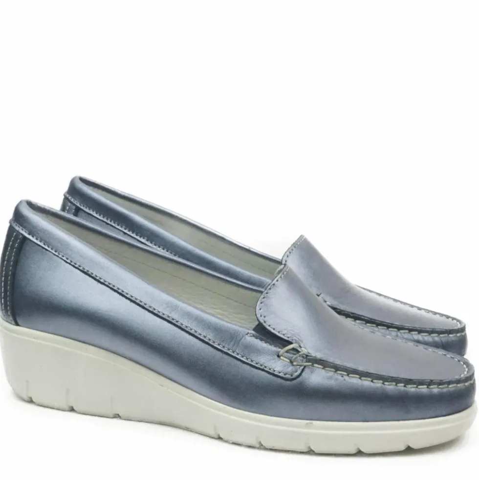 VASSANELLI MOCASSINO IN PELLE ZEPPA ALTA MADE IN ITALY