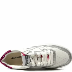 VICTORIA SNEAKERS IN PELLE CON FORI TRASPIRANTI E DECORAZIONI LUCIDE