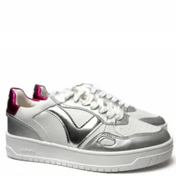 VICTORIA SNEAKERS IN PELLE CON FORI TRASPIRANTI E DECORAZIONI LUCIDE