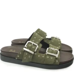 WE DO CIABATTE TOTAL LEATHER BORCHIE + CAMOSCIO