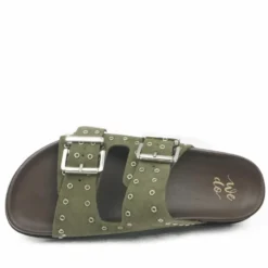 WE DO CIABATTE TOTAL LEATHER BORCHIE + CAMOSCIO